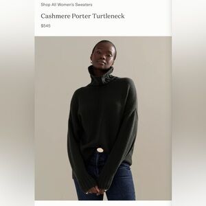Jenni kayne porter turtleneck cashmere sweater xs